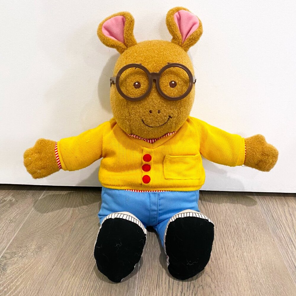 Vintage Playskool Talking Arthur Doll PBS Toy Plush 1996 18” Hasbro Works, Talks